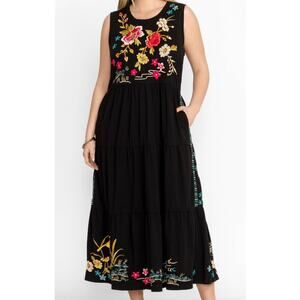 johnny was loran tiered maxi dress Johnny Was Loran Tiered Maxi Dress In Fabiola
